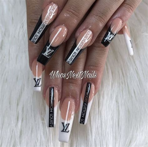 white louis vuitton nails|Louis Vuitton acrylic nails.